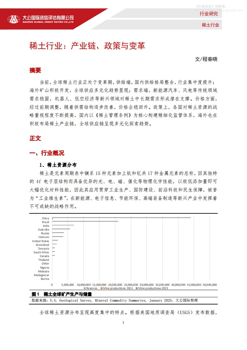 有色金属-大公国际资信评估：稀土行业：产业链、政策与变革-独立机构[程春晓]-20251212【9页】