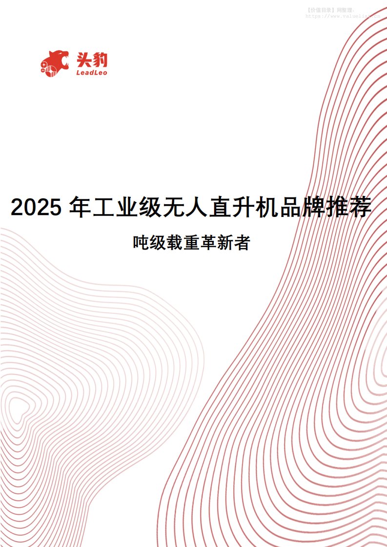 国防装备-2025年工业级无人直升机品牌推荐吨级载重革新者-头豹研究院[]-20251216【5页】